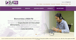 Desktop Screenshot of ideafoodsafetyinnovation.com